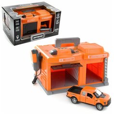 Набор-парковка HOFFMANN 82702 "Автосервис" со светом и звуком, рация