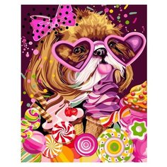 Русская Живопись Картина по номерам "Сладкоежка" 40х50 см (R008)