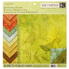 Бумага K&Company 31х31 см, 36 листов, Палитра. Секреты природы разноцветный