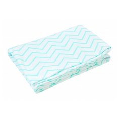 Многоразовые пеленки Amarobaby Soft Hugs 120х90 зигзаг мятный 1 шт.