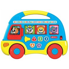 Игрушка Музыкальный автобус Первые знания Синий Азбукварик