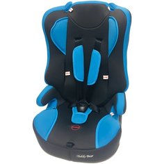 Автокресло группа 1/2/3 (9-36 кг) Мишутка LB 513 RF (без вкладыша), blue/black