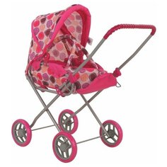 Коляска-трансформер Buggy Boom Mixy (8029) розовый/круги
