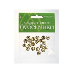 Набор декоративных элементов "Бубенчики №5", 10 мм, цвет: золото, арт. 2-404/05 Альт