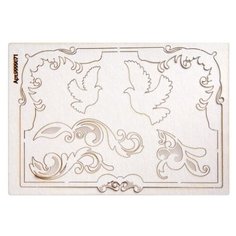 Чипборд картонный "Рамка №74", 11,5x16,5 см Decoriton