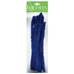 Пушистая проволока "Шенил", 15 мм, 50 см, 10 штук, цвет синий Альт
