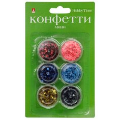 Конфетти мини для декора "Звездочки", 4 мм, 6 цветов Альт