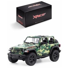 Детская инерционная металлическая машинка Serinity Toys, модель Jeep Wrangler Camo, хаки