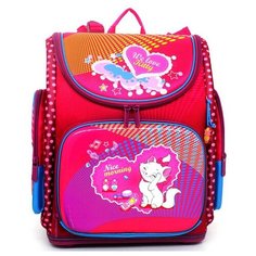 Ранец "We love kitty", красный + мешок для обуви Hummingbird