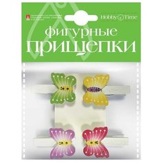 Фигурные прищепки "Лето", 4 штуки Альт