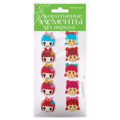 Набор декоративных элементов из акрила "Животные №30" Альт