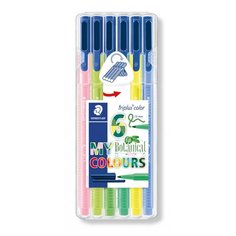 Фломастеры "Triplus color 323", 1 мм, 6 цветов Ботанического сада Staedtler