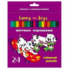 Карандаши цветные "Далматинцы", 24 цвета Hatber