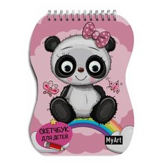 Скетчбук на гребне с глазками. Пандочка Проф Пресс