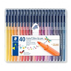 Фломастеры "Triplus Color,", 1 мм, 40 цветов Staedtler