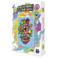 Песочная картина "Цветы в горшке", А5