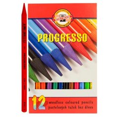 Карандаши цветные "Progresso", 12 цветов Koh I Noor