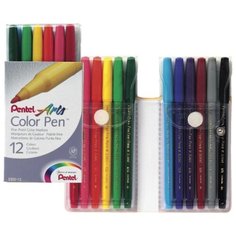 Набор фломастеров Pentel "Arts Color Pen", 12 цветов