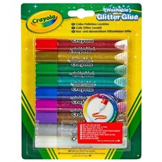 Клей с блестками, 9 цветов Crayola