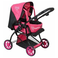 Коляска-трансформер Buggy Boom Infinia (8448) розовый/черный