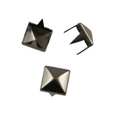 Украшение на шипах "Пирамидка", 6x6 мм, цвет: черный никель, 100 штук, арт. 53923 Protos & Co