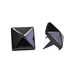 Украшение на шипах "Пирамидка", 8х8 мм, цвет: черный никель, 100 штук, арт. 53943 Protos & Co