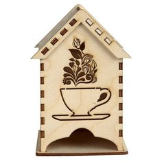 Заготовка для декорирования "Чайный Домик. Чашка чай", 15 см Decoriton
