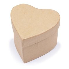 Шкатулка из картона для декорирования "Сердце", 7x7x5 см Альт