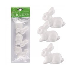 Пенопластовая заготовка "Зайчики", 60 мм, 3 штуки Альт