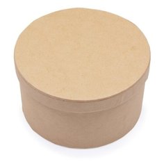 Шкатулка из картона для декорирования, 11x6 см (круглая) Альт