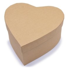 Шкатулка из картона для декорирования "Сердце", 15x15x7 см Альт