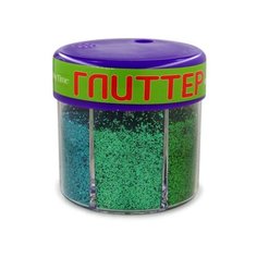 Глиттер для декора с дозатором №4, 60 грамм, зеленый (6 цветов) Альт