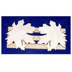 Заготовка из дерева "Вешалка. Клен", 2 крючка Созвездие