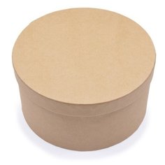 Шкатулка из картона для декорирования, 15x7 см (круглая) Альт