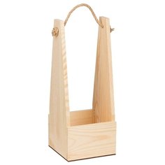 Заготовка для декорирования Mr. Carving "Ящик высокий с веревочной ручкой", 14х14 см, арт. ВД-740