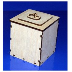 Заготовка из дерева "Коробка квадратная", большая Созвездие