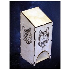 Заготовка из дерева "Чайный домик с кошками" Рукоделие