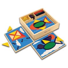 Трафарет и блоки Melissa & Doug