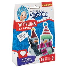 Набор для творчества Bondibon "Ёлочные игрушки своими руками. Снеговички"