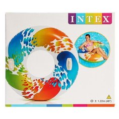 Круг Color whirl 122см с держат, от 9 лет Intex