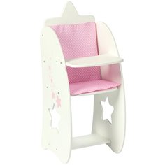 PAREMO Стульчик для кормления кукол Звездочка (PFD120-64/PFD120-66) белый