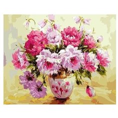 Картина по номерам Paintboy GX 9389 Пионы в вазе (худ. Джанильятти Антонио) 40x50см