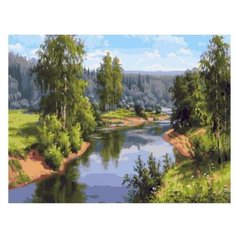 Картина по номерам Paintboy PK 59028 (GX27882) Проточная река (Прищепа Игорь) 40x50см