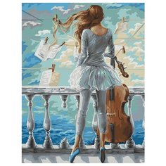 Картина по номерам Paintboy 22303 Море и виолончель 40х50см