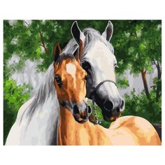 Картина по номерам Paintboy 36952 Два коня (Самарская Елена) 40х50см