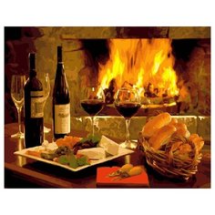 Картина по номерам Paintboy 21534 Ужин у камина 40х50см