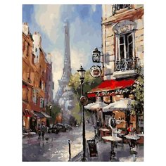 Картина по номерам Paintboy, 31903 Парижские переулки, холст на подрамнике 40х50см