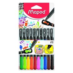 Ручки капиллярные "Graph Peps Mania", 10 цветов Maped