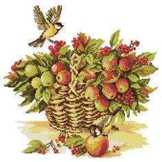 Кристальная мозаика (алмазная вышивка) Фрея "Дары лета", 40x40 см, арт. ALVR-133