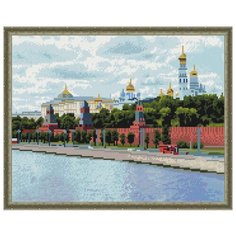 Алмазная мозаика с нанесенной рамкой "Москва. Кремль" (30 цветов) Molly